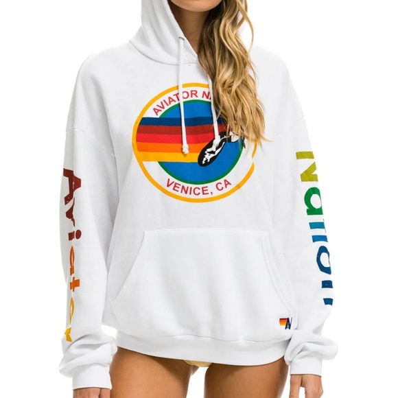 Aviator Nation Hoodie Relaxed Venice Pullover Sz M Unisex - Picture 2 of 12